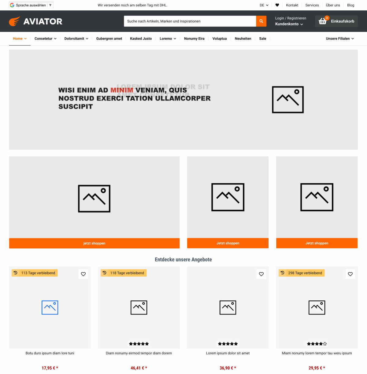 Aviator - JTL-Shop 5 Template