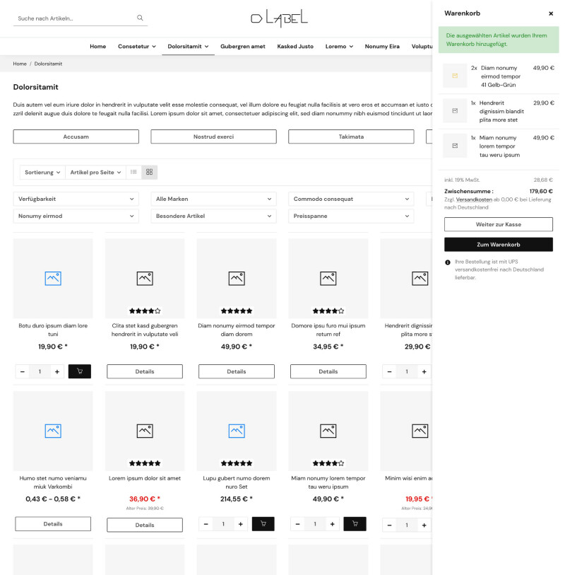 Label - JTL-Shop 5 Template