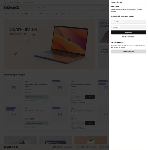 Remake - JTL-Shop 5 Template
