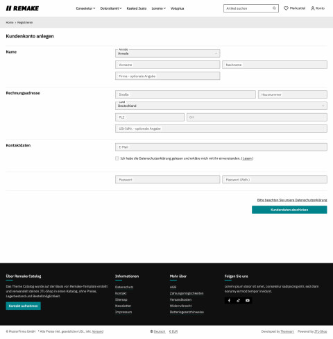 Catalog Theme für Remake